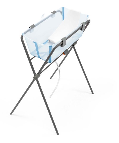 Stokke® Flexi Bath® Ocean Blue Newborn Set. Flexi Bath Stand.